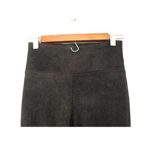 American Eagle Womens Shimmer Sueded Leggings S Black High Waist